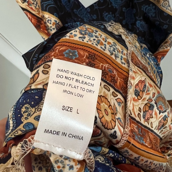 12th Tribe Scarf Pattern Dress - Picture 7 of 8